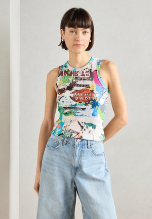 ALL OVER PRINTED RACER TANK - Top - basquiat unbreakable