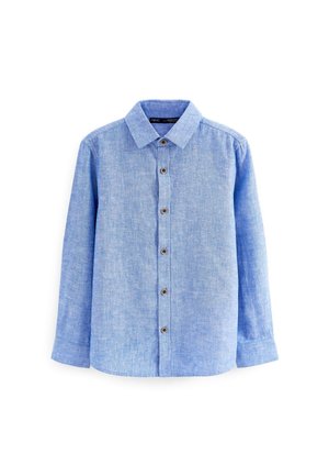 LONG SLEEVE LINEN BLEND SHIRT - Cămașă - blue