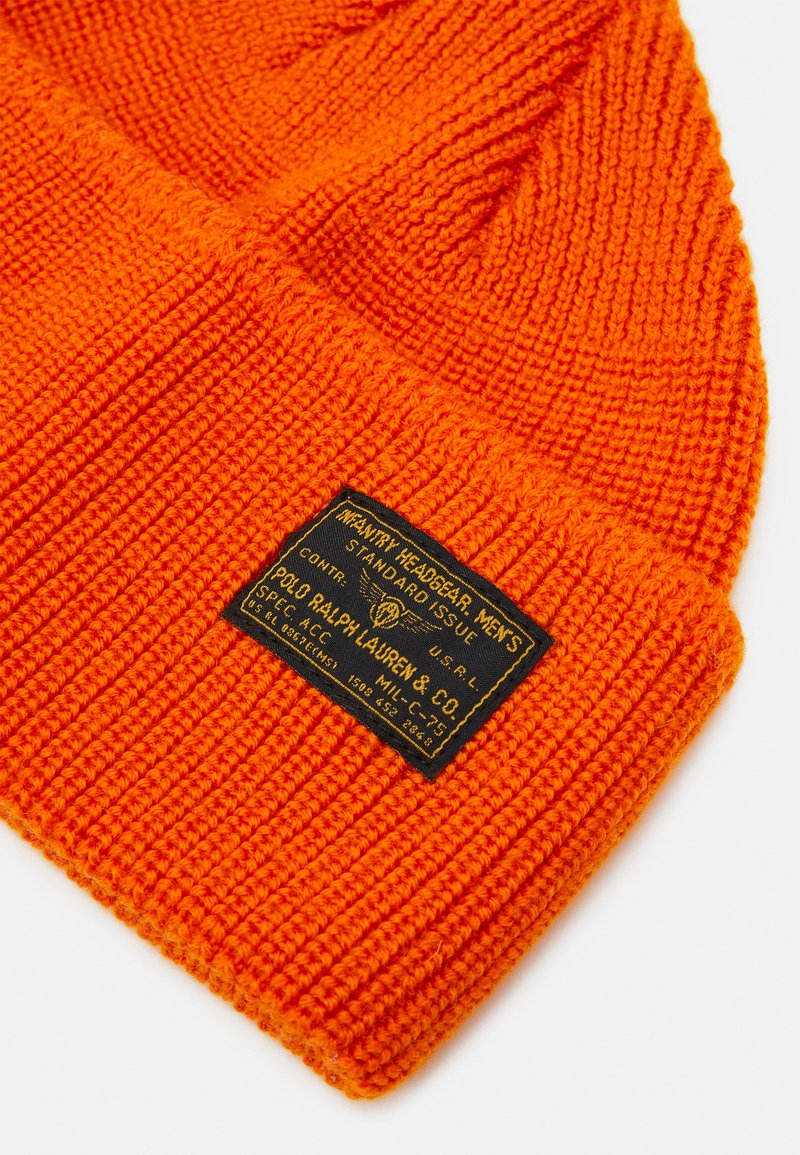 orange ralph lauren beanie