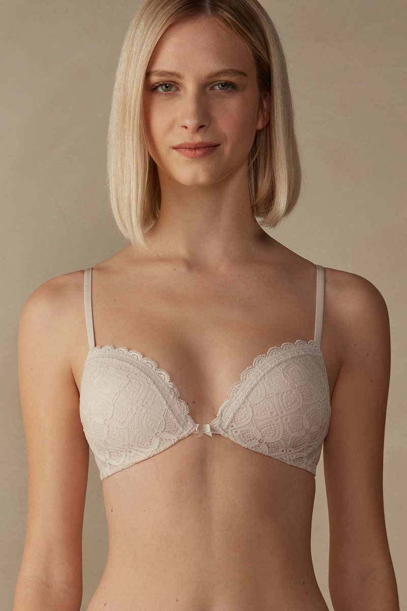 Intimissimi SILVIA Pushup bra pink silk/beige Zalando.ie