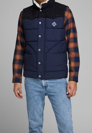 Jack & Jones Chaleco - dark-blue denim