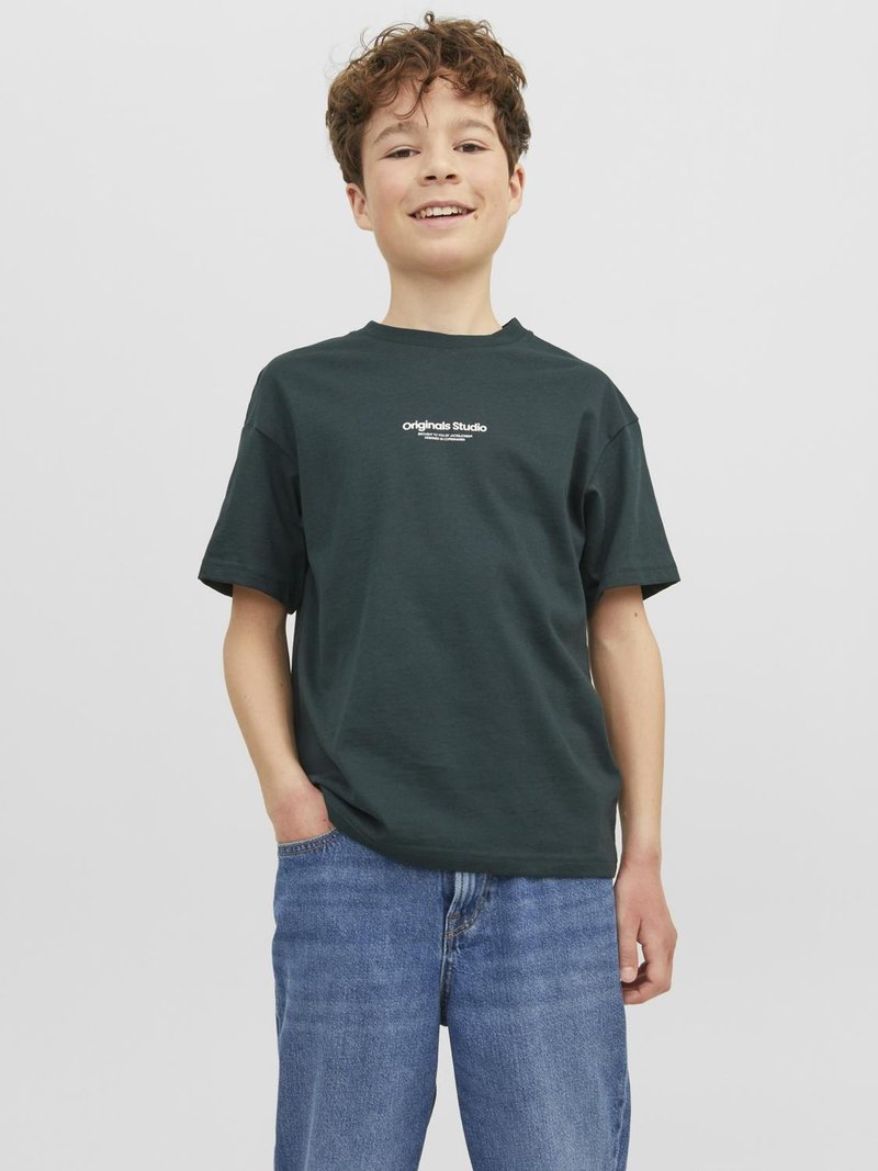 Jack & Jones Junior JORVESTERBRO SS CREW NECK NOOS - Trükipildiga T-särk - magical forest