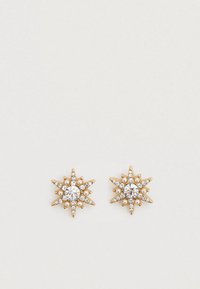 STAR STUD - Oorbellen - gold-coloured/white