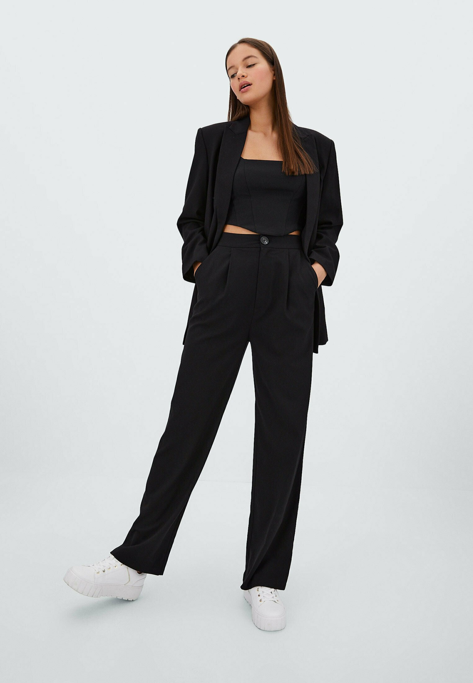 Stradivarius Bustino - black/nero - Zalando.it