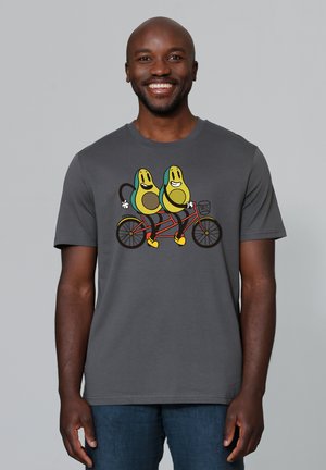Print T-shirt - anthracite