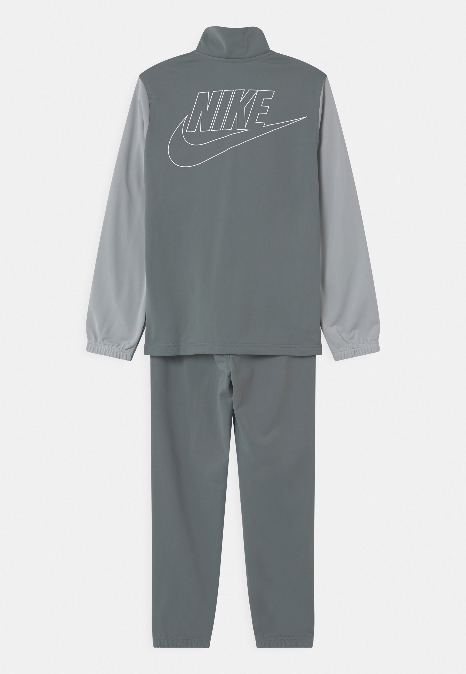 Nike Sportswear TRACKSUIT SET UNISEX - Tracksuit - smoke grey/lt smoke  grey/white/grey - Zalando.de