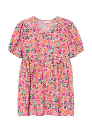 MET BLOEMENMOTIEF ALL-OVER - Freizeitkleid - helles sand