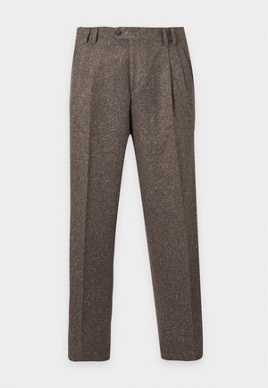 Cavalli Uomo, HERRINGBONE - Панталони за костюм - chocolate plum