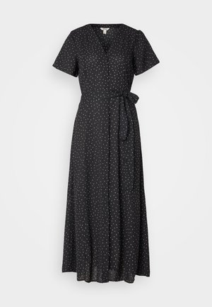 Vero Moda Tall, VMSIDRA V NECK 7/8 DRESS - Φόρεμα πουκάμισο - black