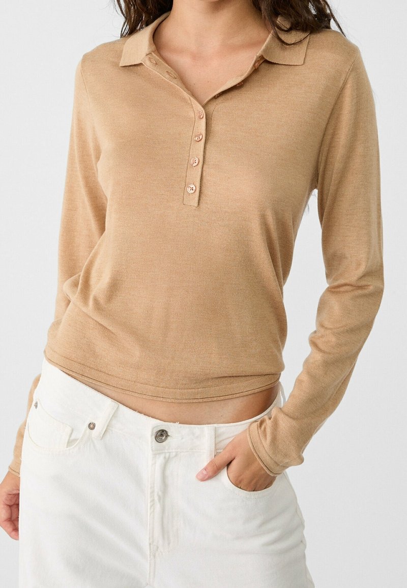 Stradivarius Polotričko - light brown