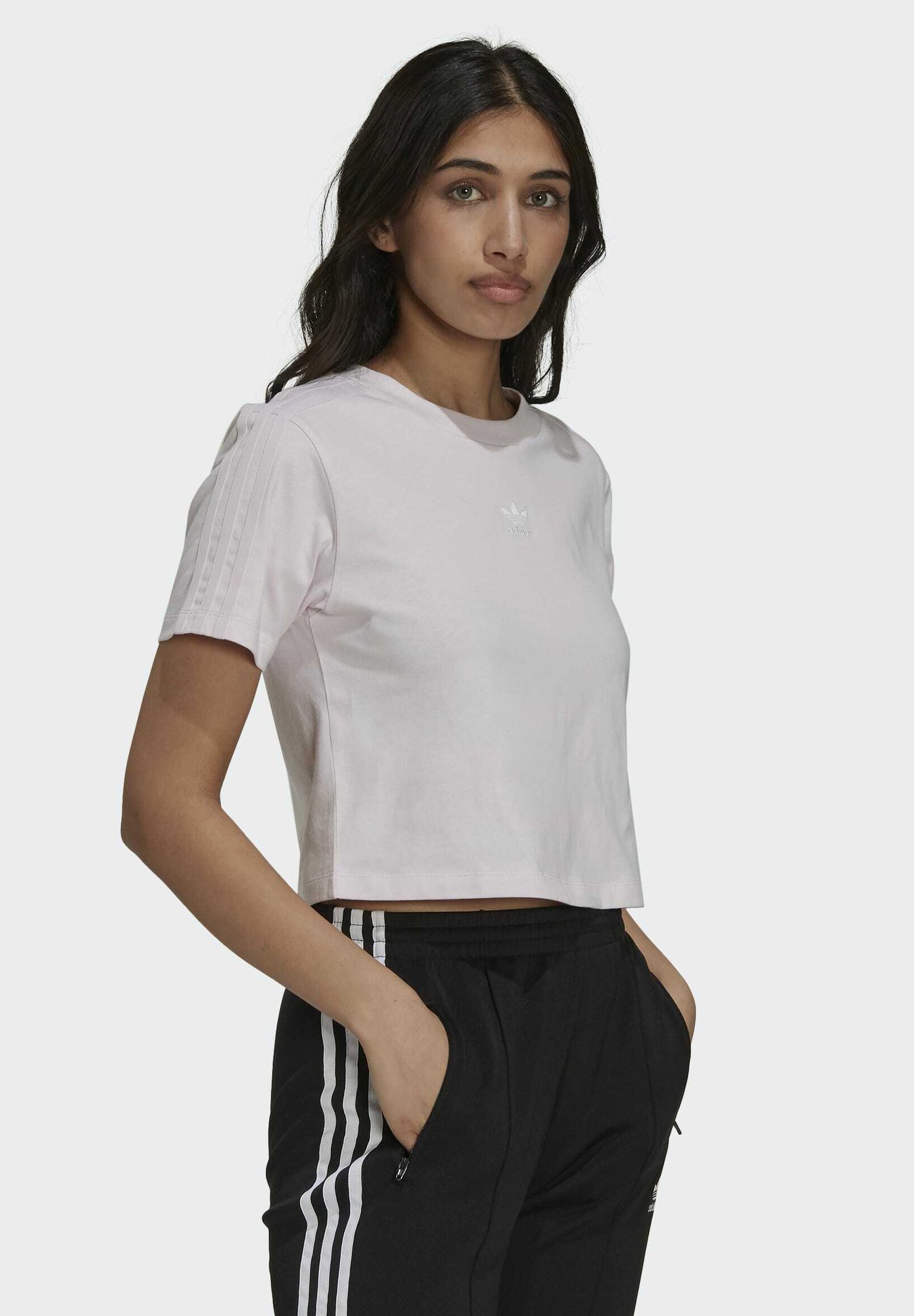 lilac adidas crop top