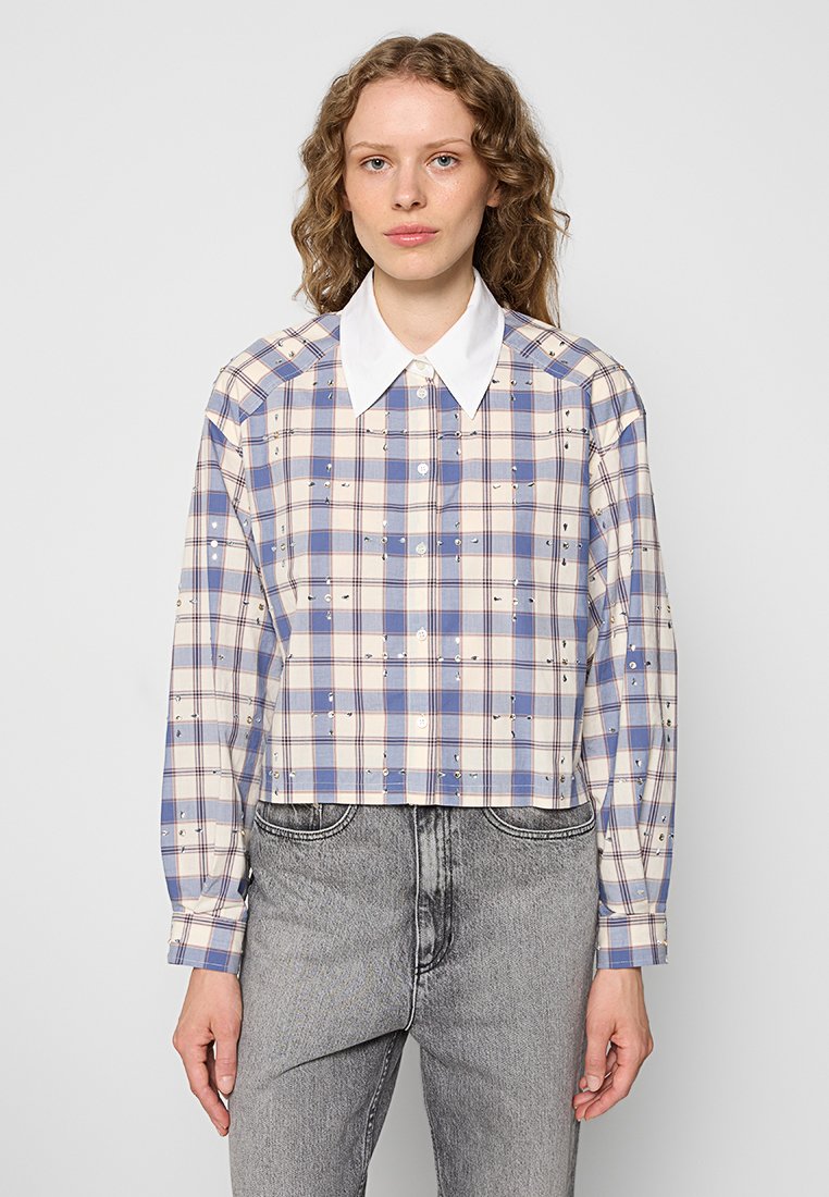 sandro Overhemdblouse blauw sandro Overhemdblouse blauw