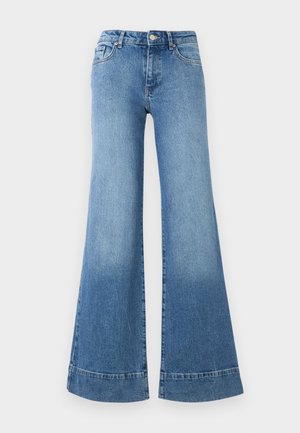 ONLY, Flared fit ONLRUELLE mid waist - Relaxed fit jeans - medium blue denim