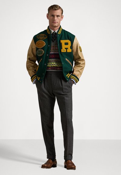Polo Ralph Lauren VARSITY BOMBER - Chaquetas bomber - moss agate