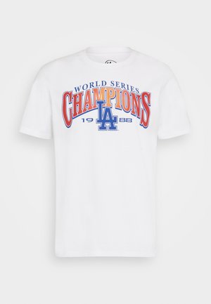 '47 LOS ANGELES DODGERS BACKER ECHO TEE - T-shirt imprimé - white wash