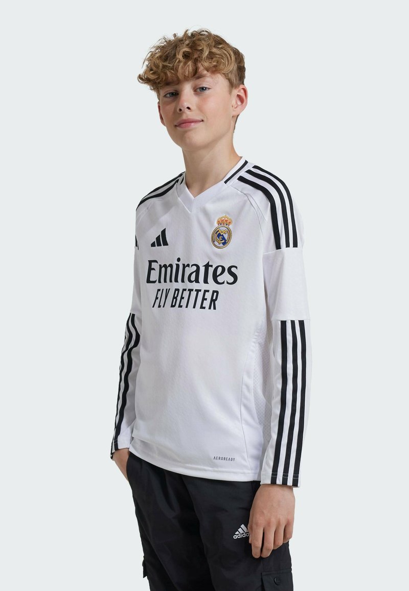 adidas Performance REAL MADRID 24/25 LONG SLEEVE HOME KIDS - Keepers T-shirt - white