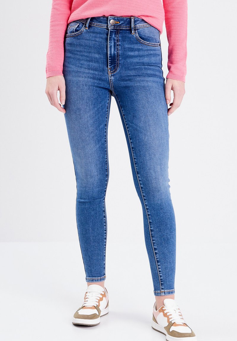 Cache Cache MIT HOHER TAILLE - Jeans Skinny Fit - denim stone
