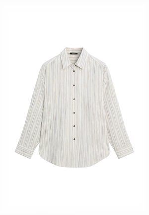 FLOWING STRIPED - Button-down blouse - white
