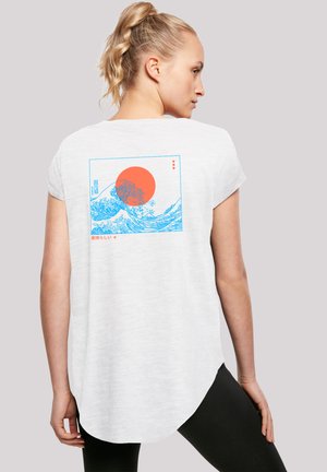 KANAGAWA WELLE  - Print T-shirt - weiß