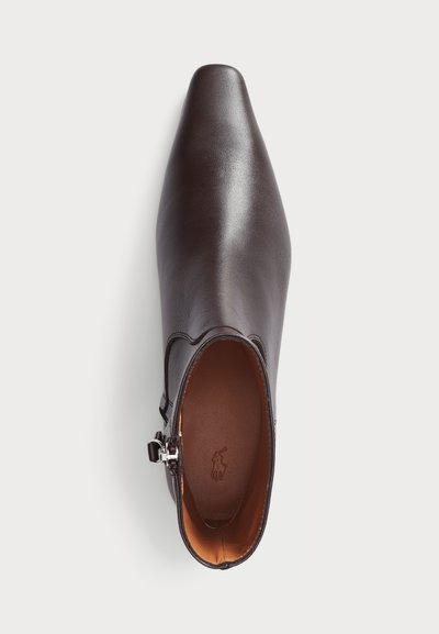 Polo Ralph Lauren CALFSKIN ANKLE BOOT - Klasične gležnjače - dark brown