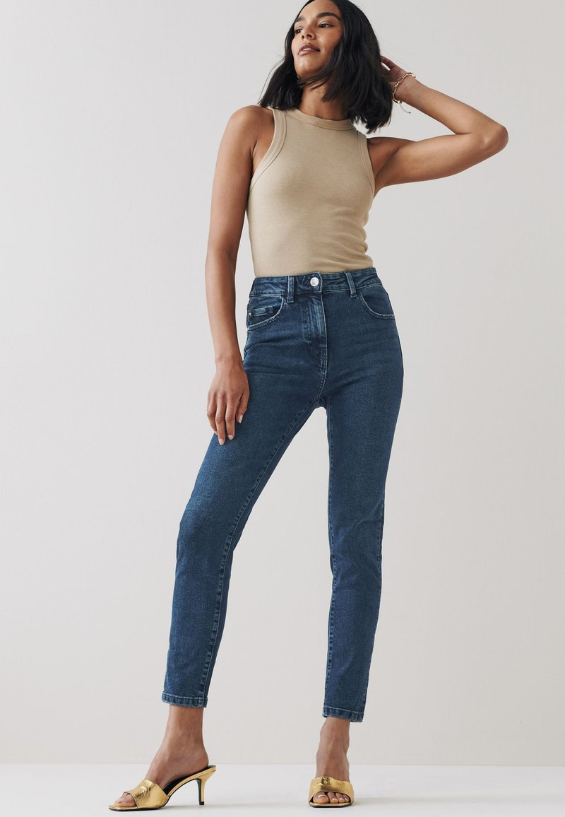 Next Jeans Skinny Fit donkerblauw