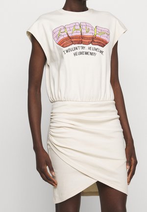 Jerseykleid - off-white