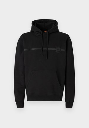 OPUS STRIPE HOOD UNISEX - Hanorac - black