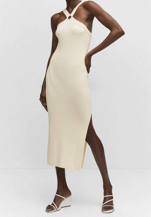 Pletené šaty - off-white