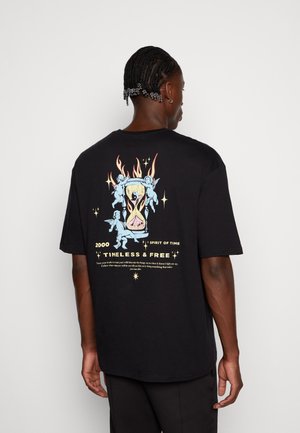 UNISEX - Printtipaita - black