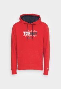 Tommy Jeans Mikina s kapucí - red