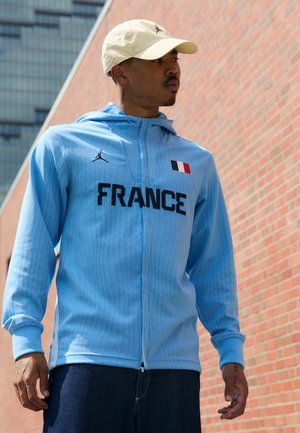 Nike Performance FRANCE JACKET - Squadra nazionale - celestine blue/white