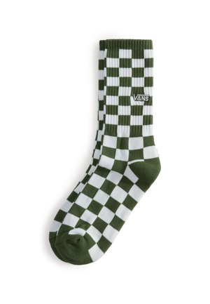 CHECKERBOARD CREW - Calcetines - dark olive