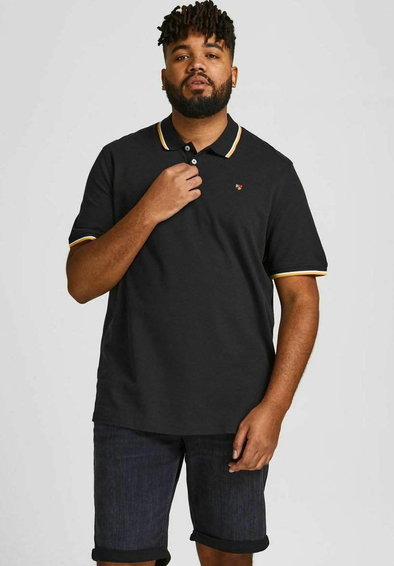 Jack & Jones PLUS SIZE Polo black/noir ZALANDO.FR