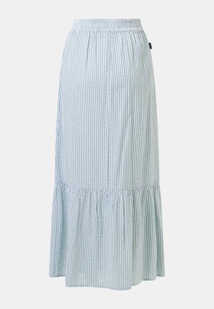 Seaside, MARINA LONG SKIRT W - Maxinederdele - seagreen stripe