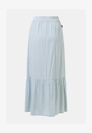 Seaside, MARINA LONG SKIRT W - Maxinederdele - seagreen stripe