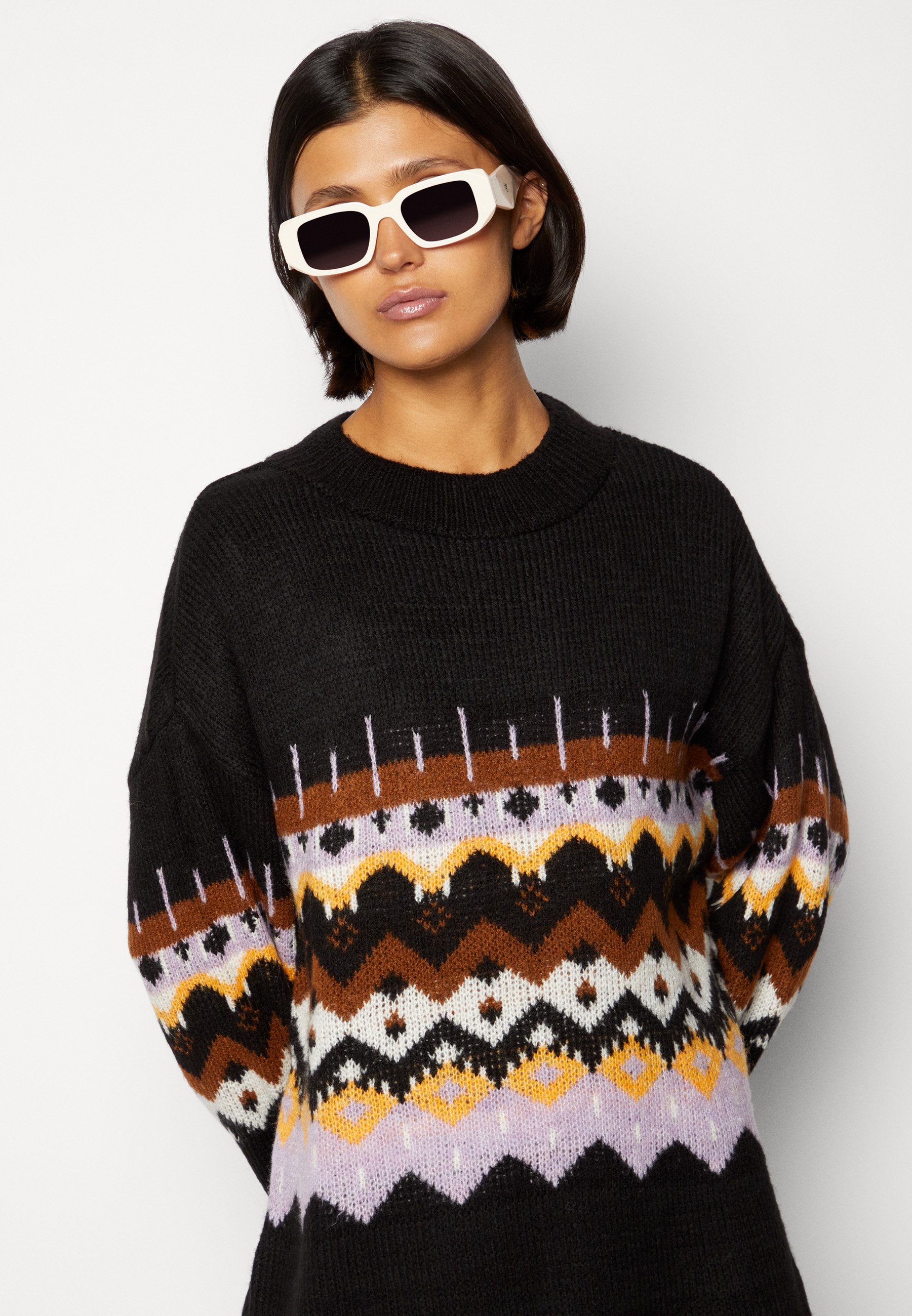 ONLY ONLMYRLA LOOSE - Jumper - black 