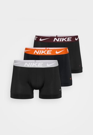 TRUNK 3 PACK - Boxers - black/orange/wolf grey/burgundy