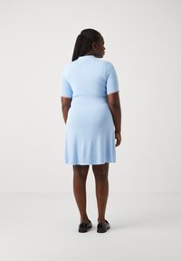 Tommy Hilfiger Curve STRIPES POLO  - Džersio suknelė - vessel blue