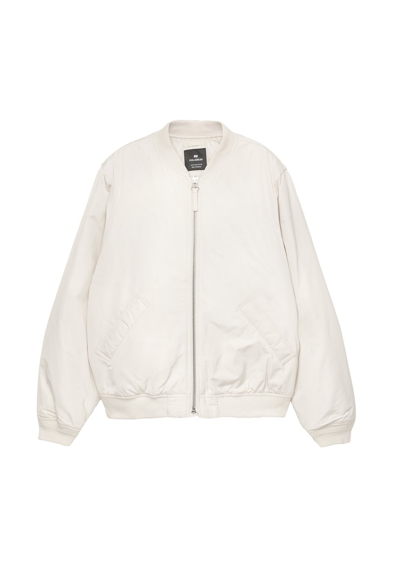 PULL&BEAR PUFFER Bomber Jacket white Zalando