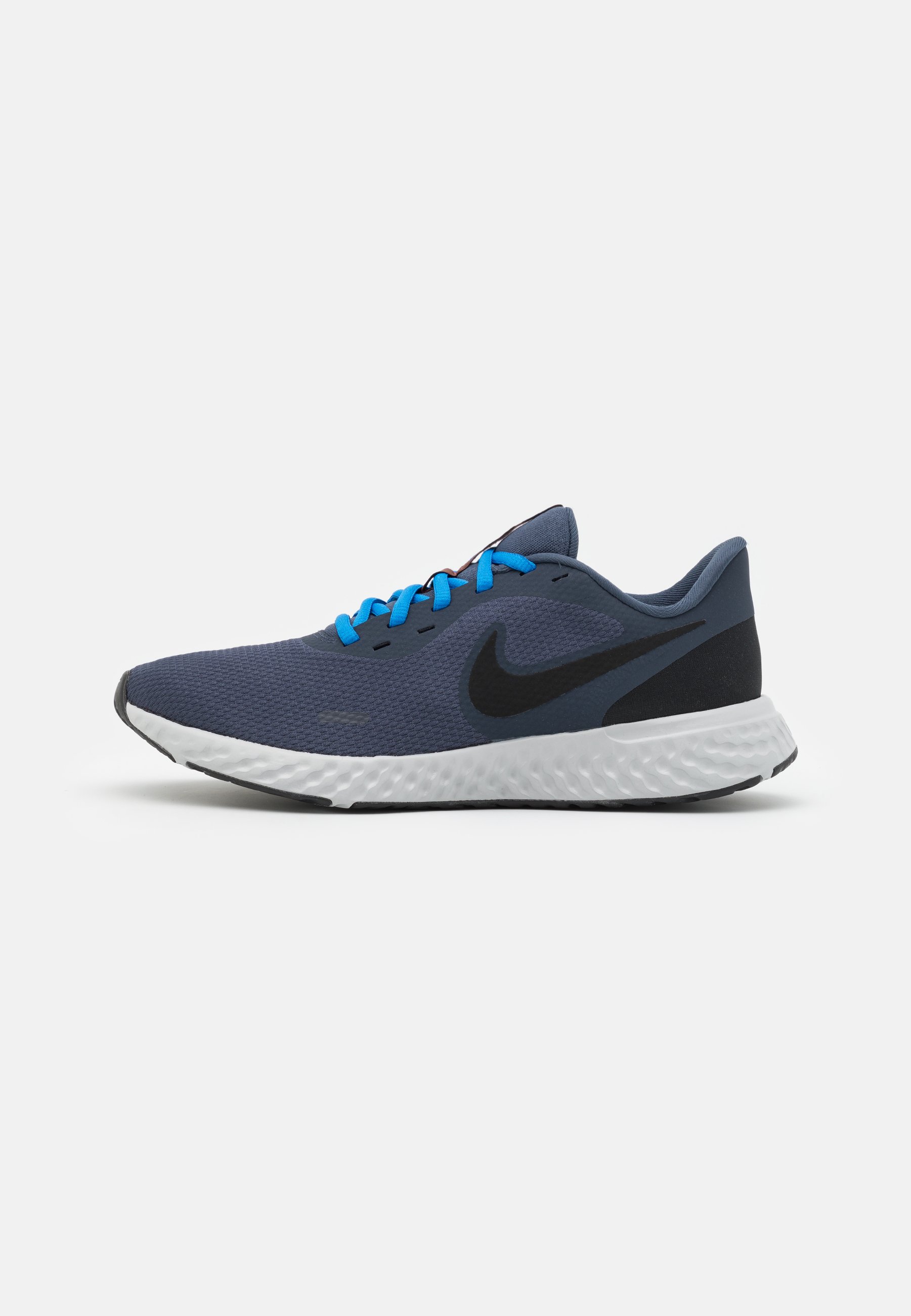 grey and blue nike revolution