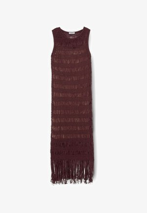 Motivi, VESTITO TUBINO MACRAMÉ CON FRANGE - Jurk - viola