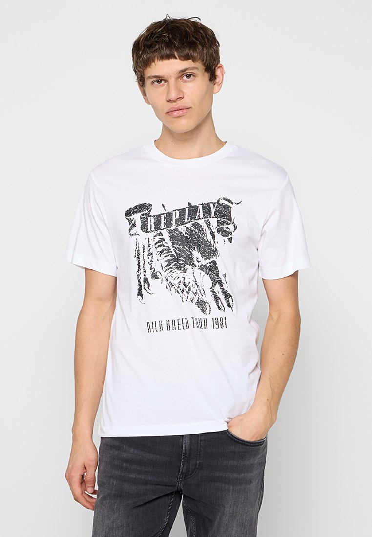 Replay T-shirt print wit