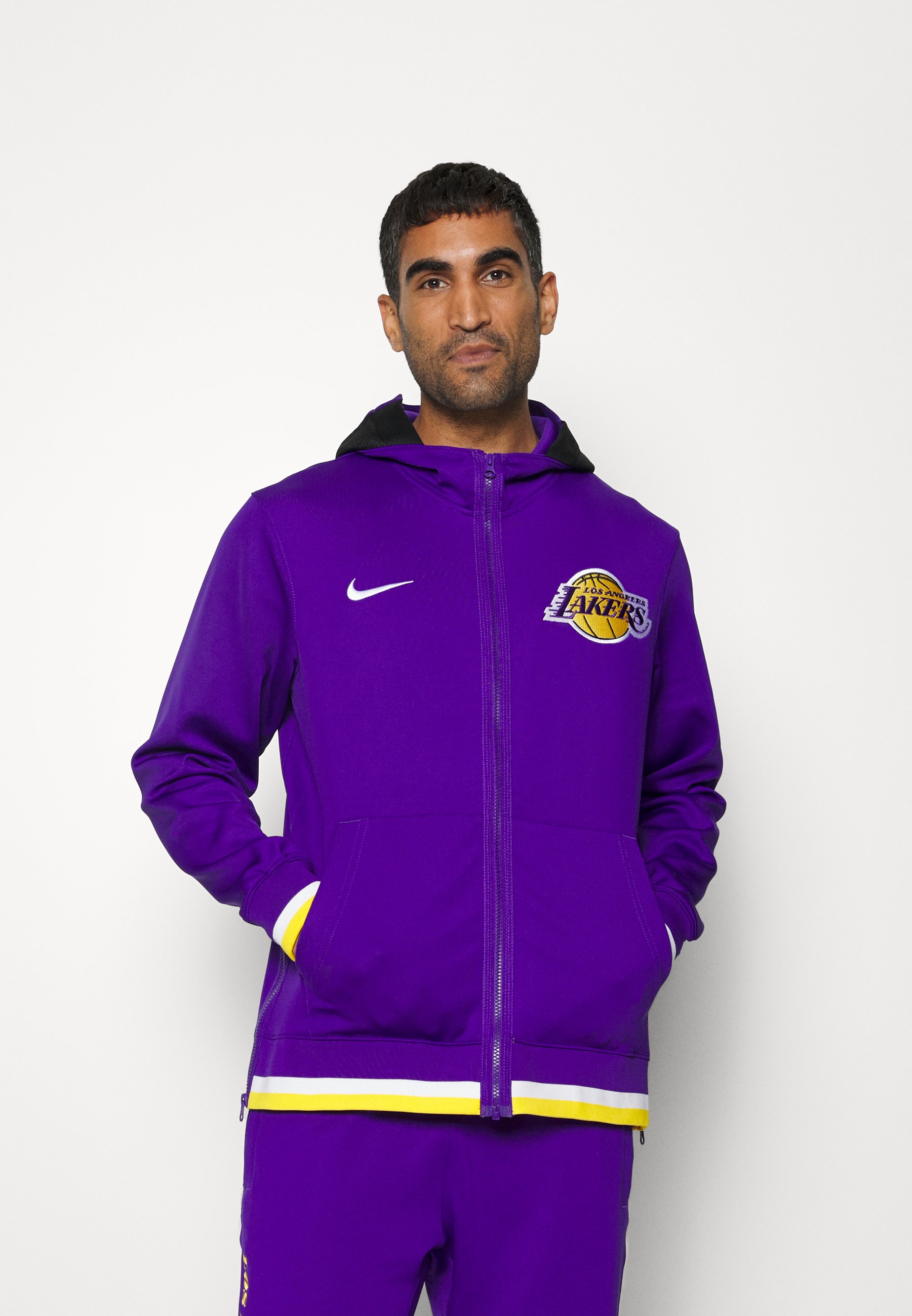 Nike Performance Nba Los Angeles Lakers Showtime Full Zip Hoodie Vereinsmannschaften Field Purple White Amarillo Lila Zalando De