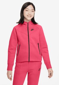 Nike Sportswear TECH FLEECE - Felpa con zip - aster pink/black