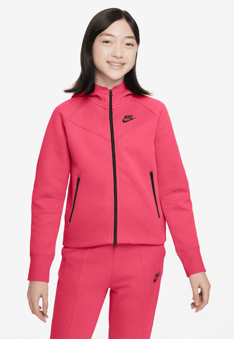 Nike Sportswear TECH FLEECE - Felpa con zip - aster pink/black