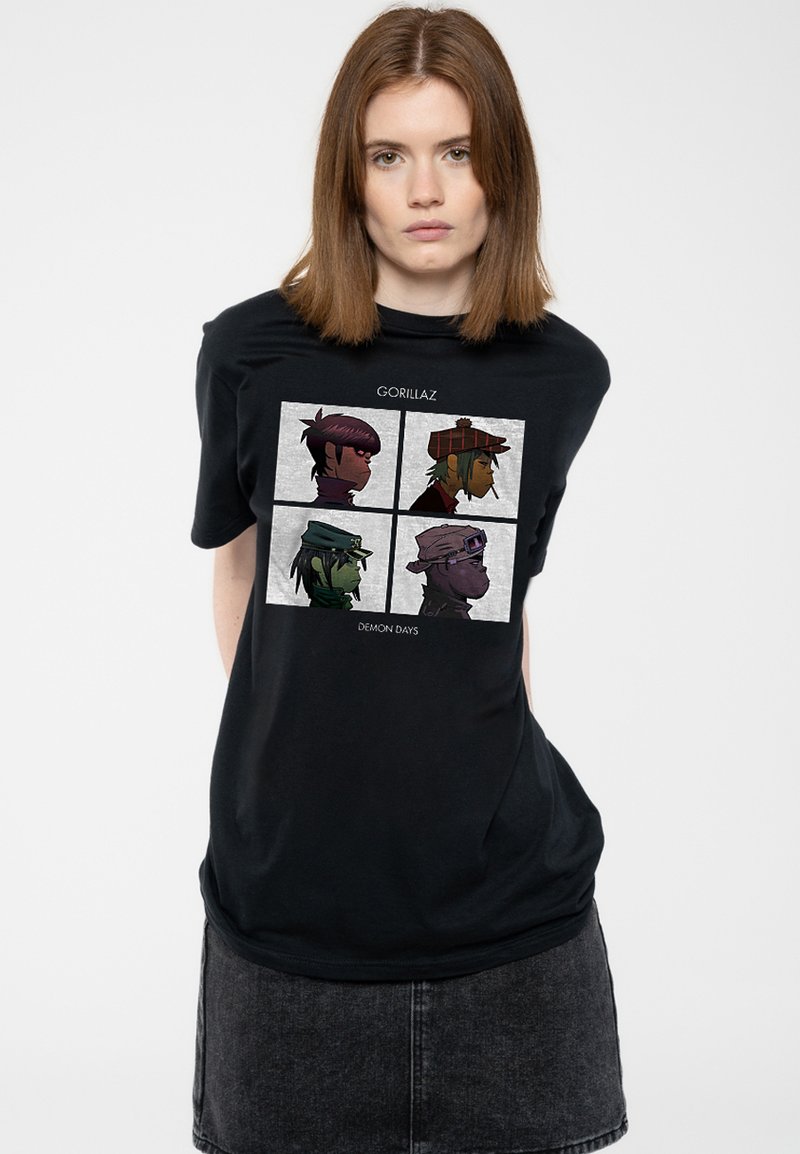 Paradiso Clothing GORILLAZ DEMON DAYS - Print T-shirt - black