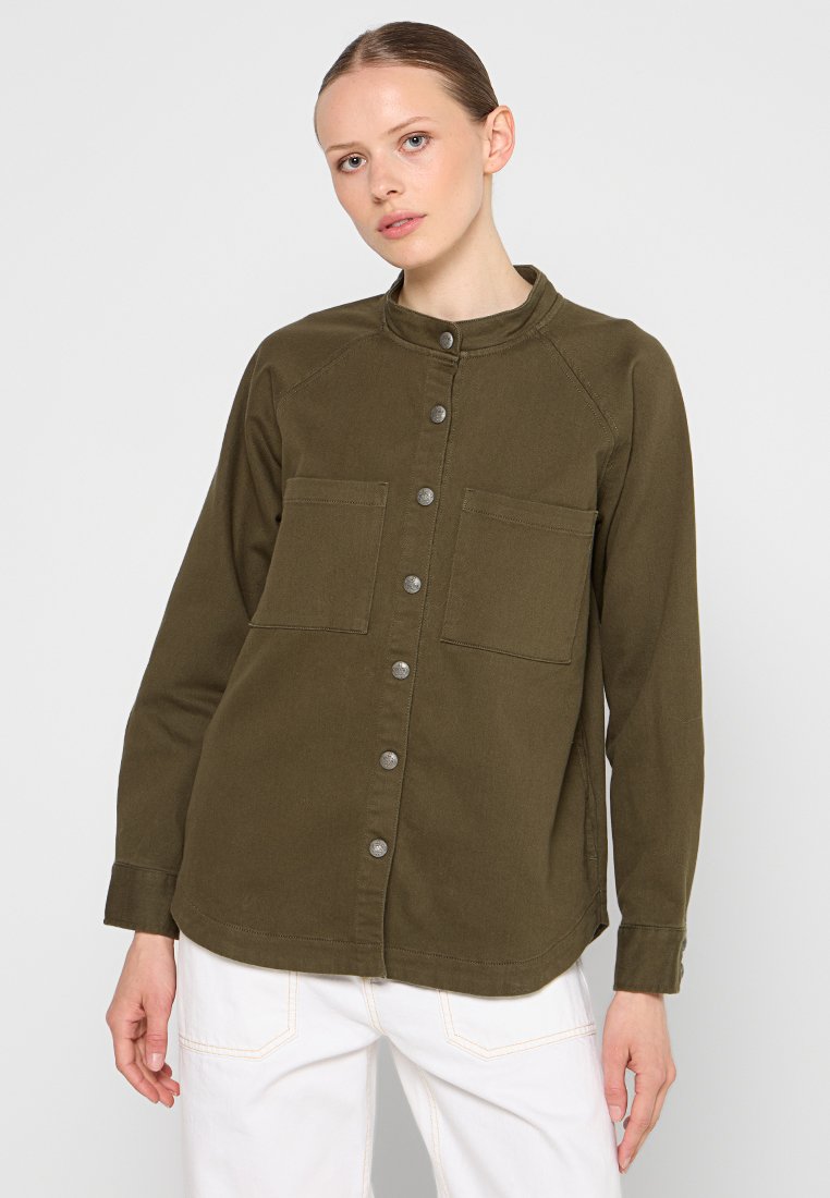 dreimaster Lichte jas olijfgroen