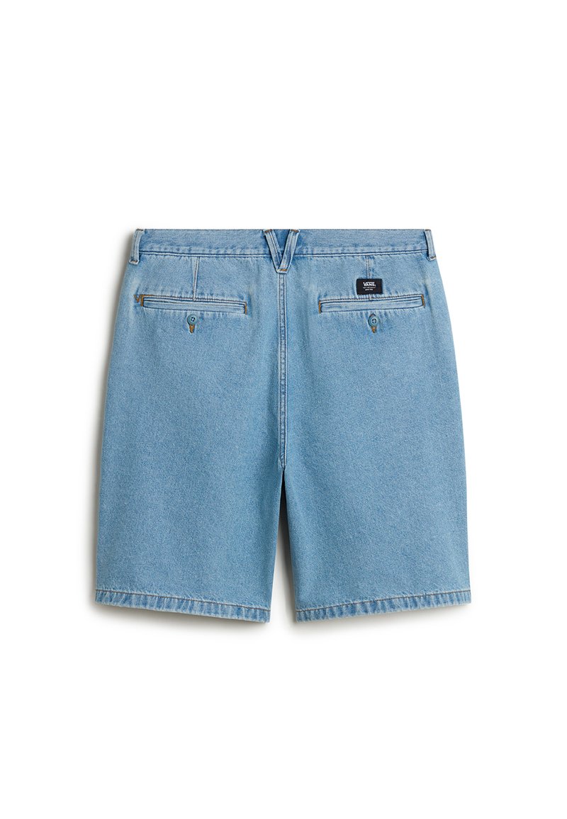 Vans AUTHENTIC CHINO LOOSE FIT PLEATED DENIM - Džínové kraťasy - stonewash blue