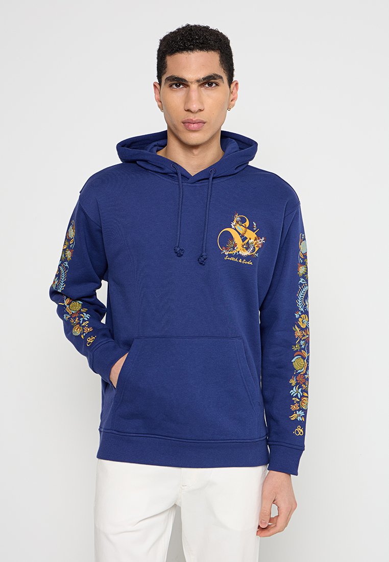 Scotch & Soda Hoodie blauw Scotch & Soda Hoodie blauw