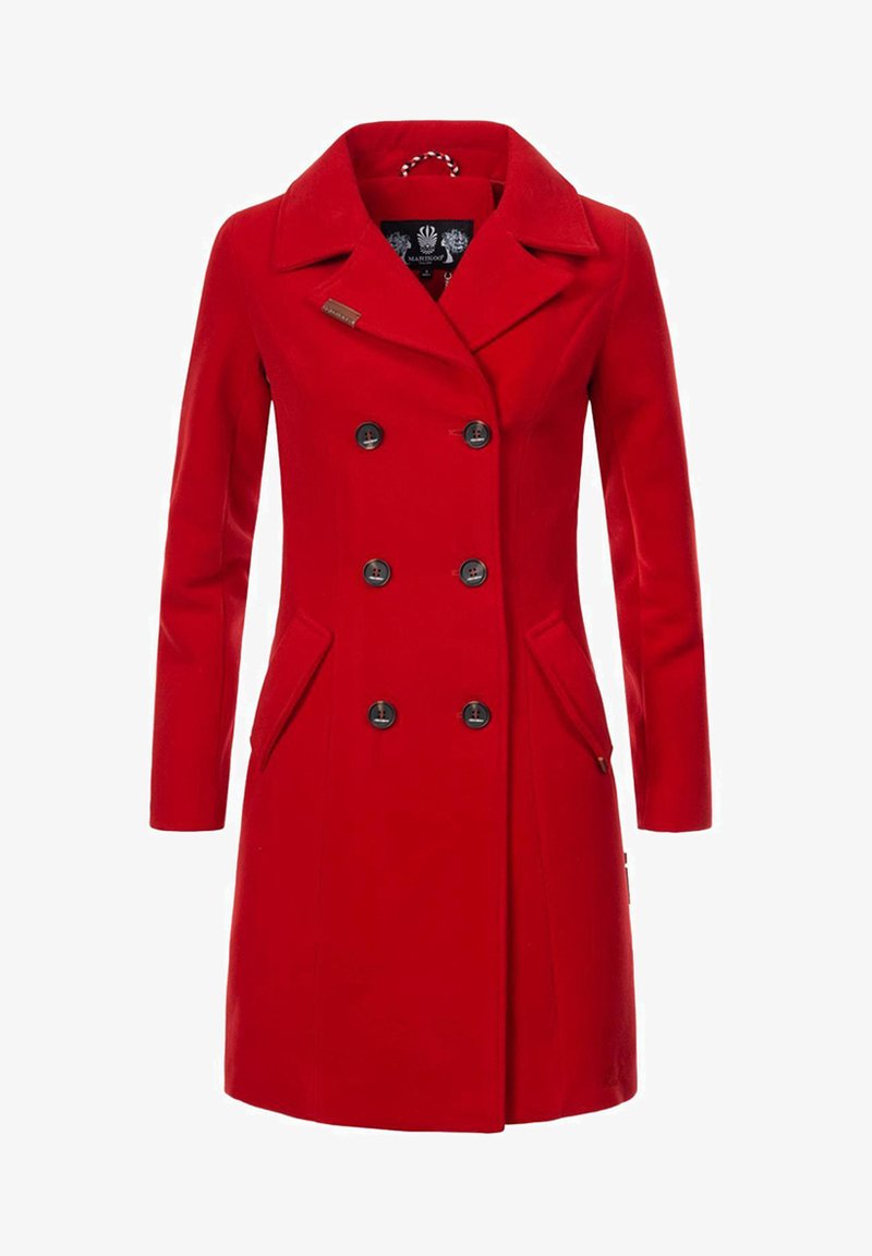 Damen Wintermantel Damenmantel Mantel Dunkelrot Damen Marikoo